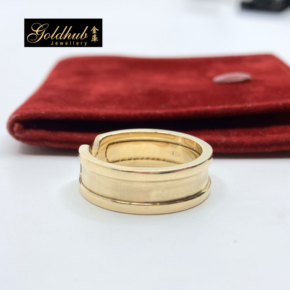 Cartier C de Cartier Double C Ring in Yellow Gold, Size 53
