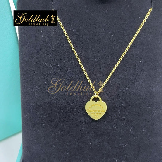 Tiffany & Co Return to Tiffany, Mini Heart Tag Pendant in Yellow Gold
