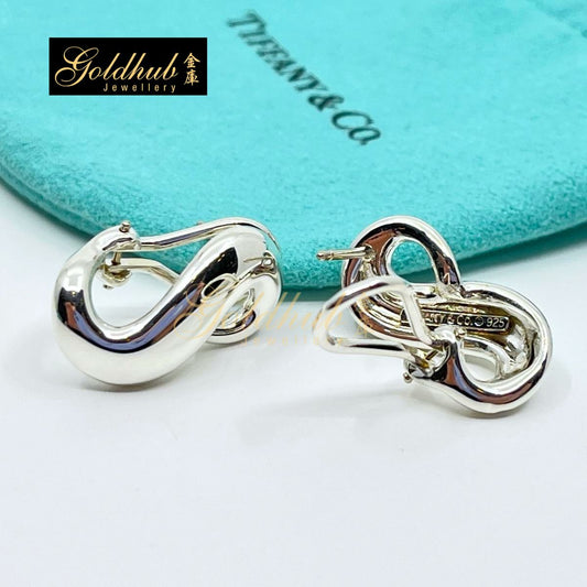 Tiffany & Co Infinity Earrings in Silver