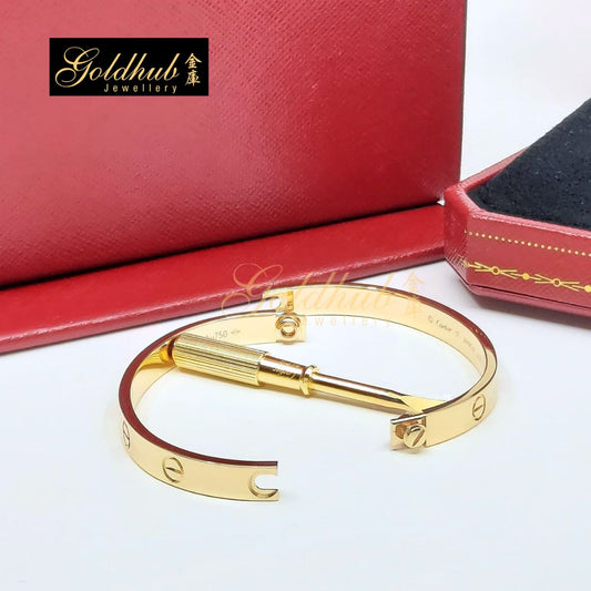 Cartier LOVE Bracelet, Classic Model in Yellow Gold, Size 17
