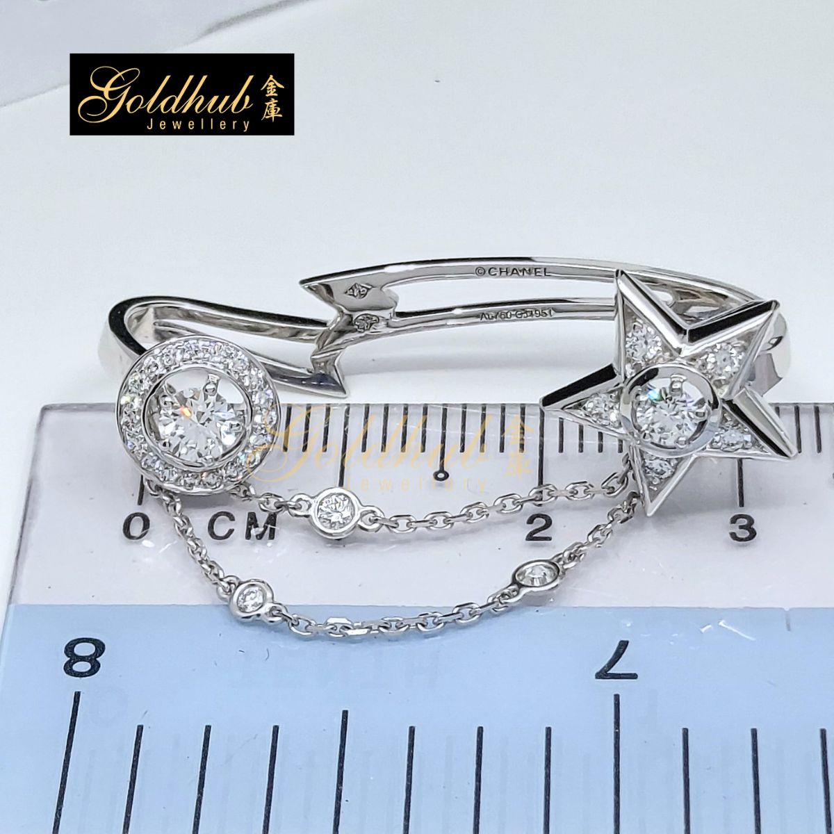 Chanel Comète 1932 Single Earcuff, Diamonds in White Gold