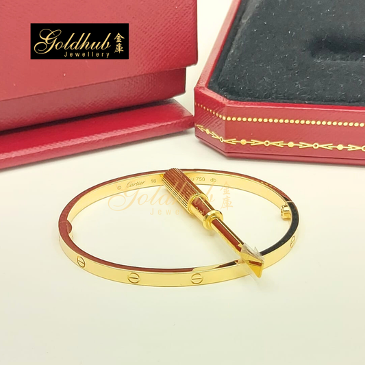 Cartier Love Bracelet, Small Model in Yellow Gold, Size 16