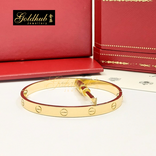 Cartier Love Bracelet, Classic Model in Yellow Gold, Size 18