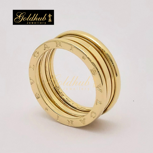 Bvlgari B.zero1 3 Band Ring in Yellow Gold, Size 65