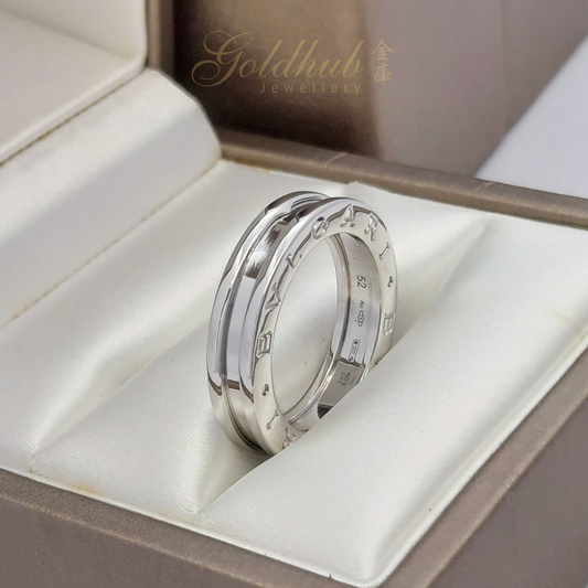 Bvlgari B.zero1 1 Band Ring in White Gold, Size 52