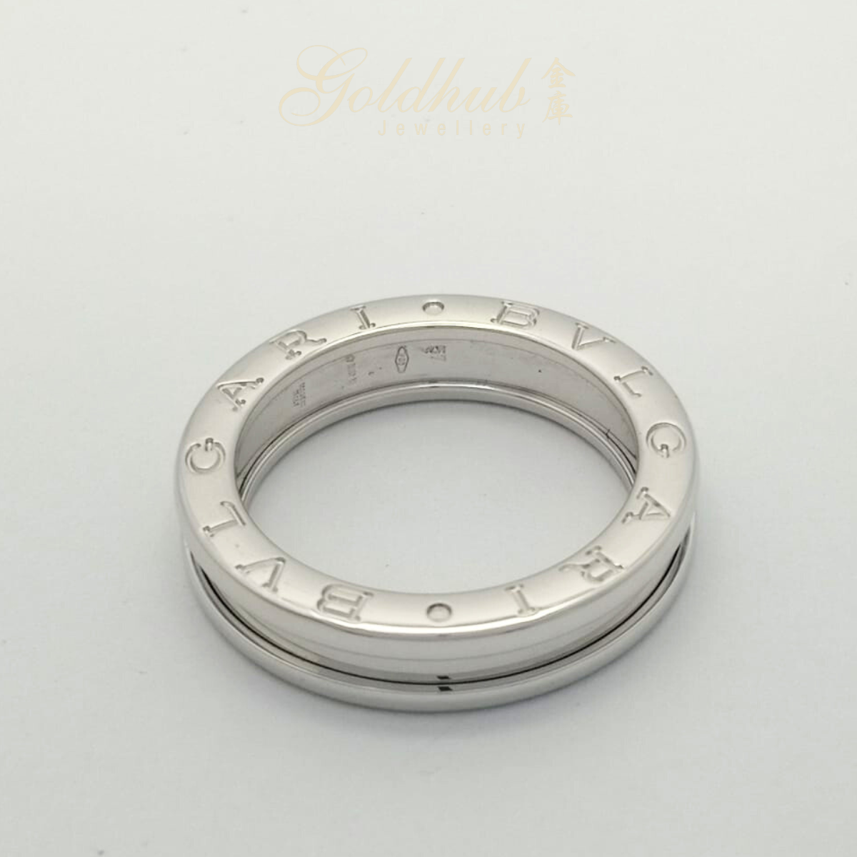 18K Pre-loved Bvlgari B.zero1 One Band Ring in White Gold