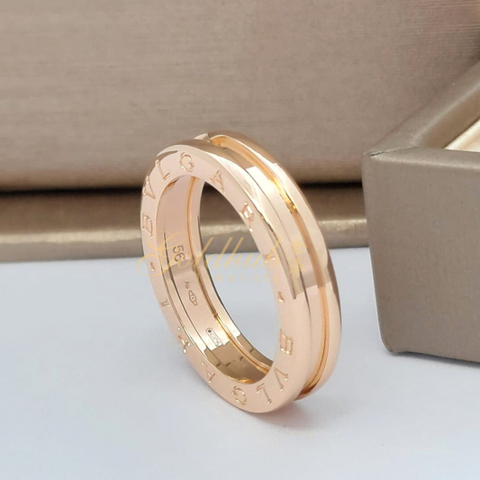 Bvlgari B.zero1 1 Band Ring in Rose Gold, Size 56
