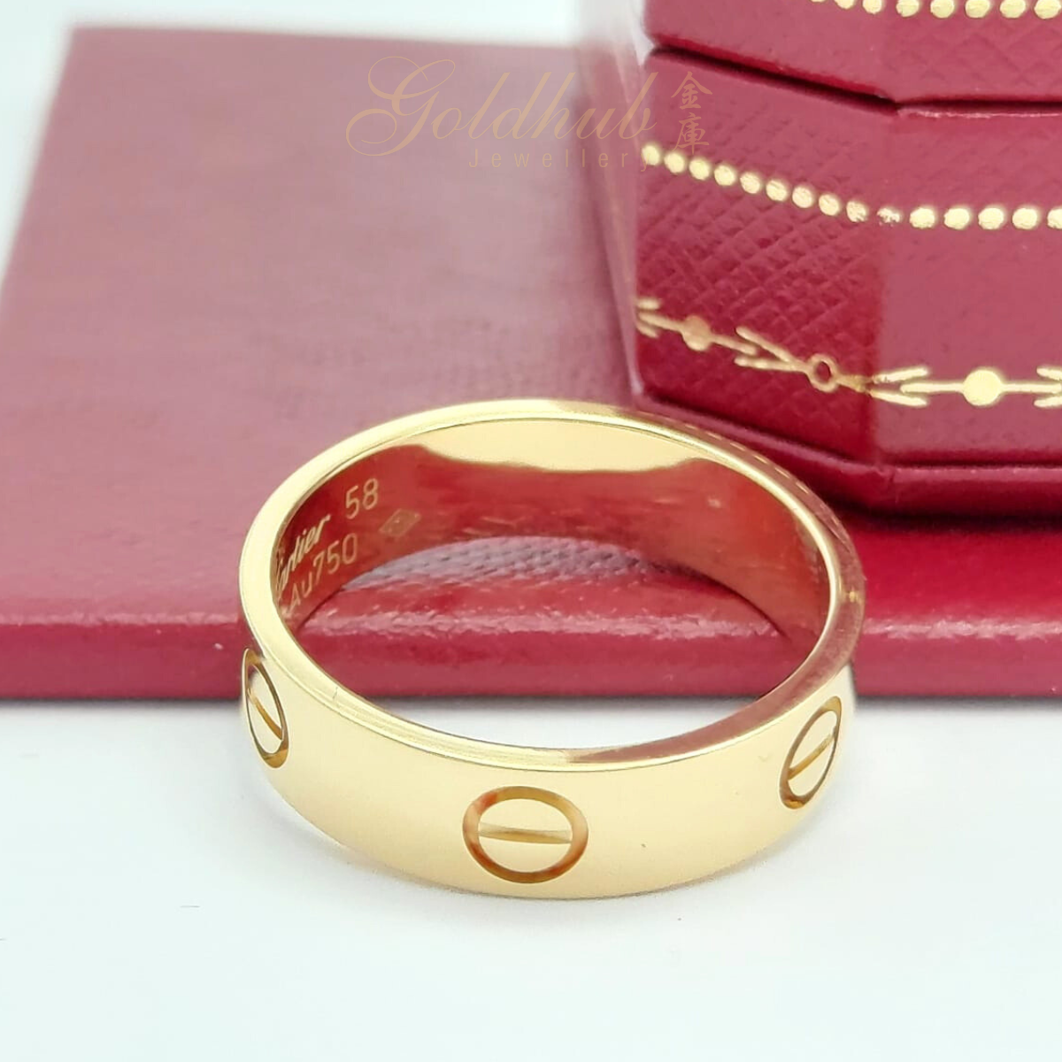 18k Pre-loved Cartier Love Ring in Yellow Gold