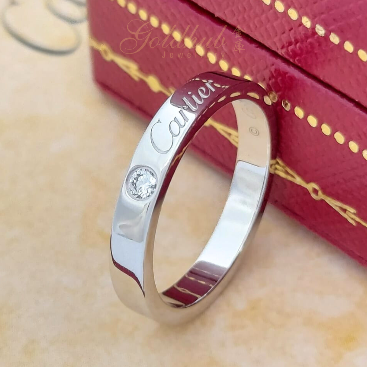 Cartier ラブリング サイズ50 Cartier ラブリング サイズ50 Cartier Platinum Love Ring Size