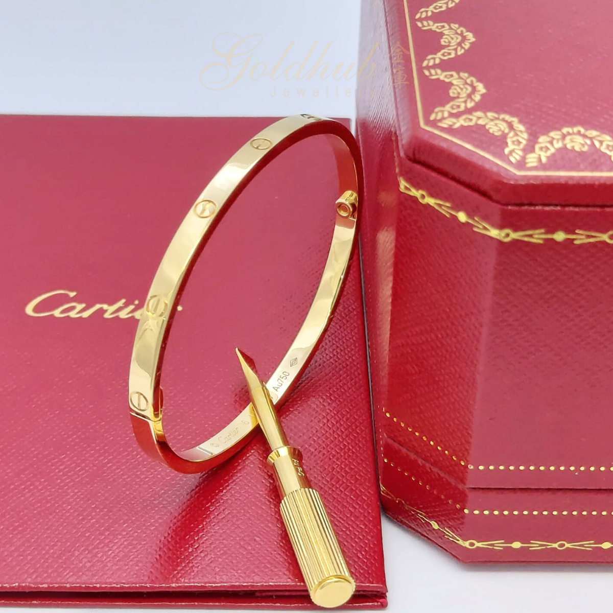 18k Pre loved Cartier Love Bracelet Small Model in Yellow Gold