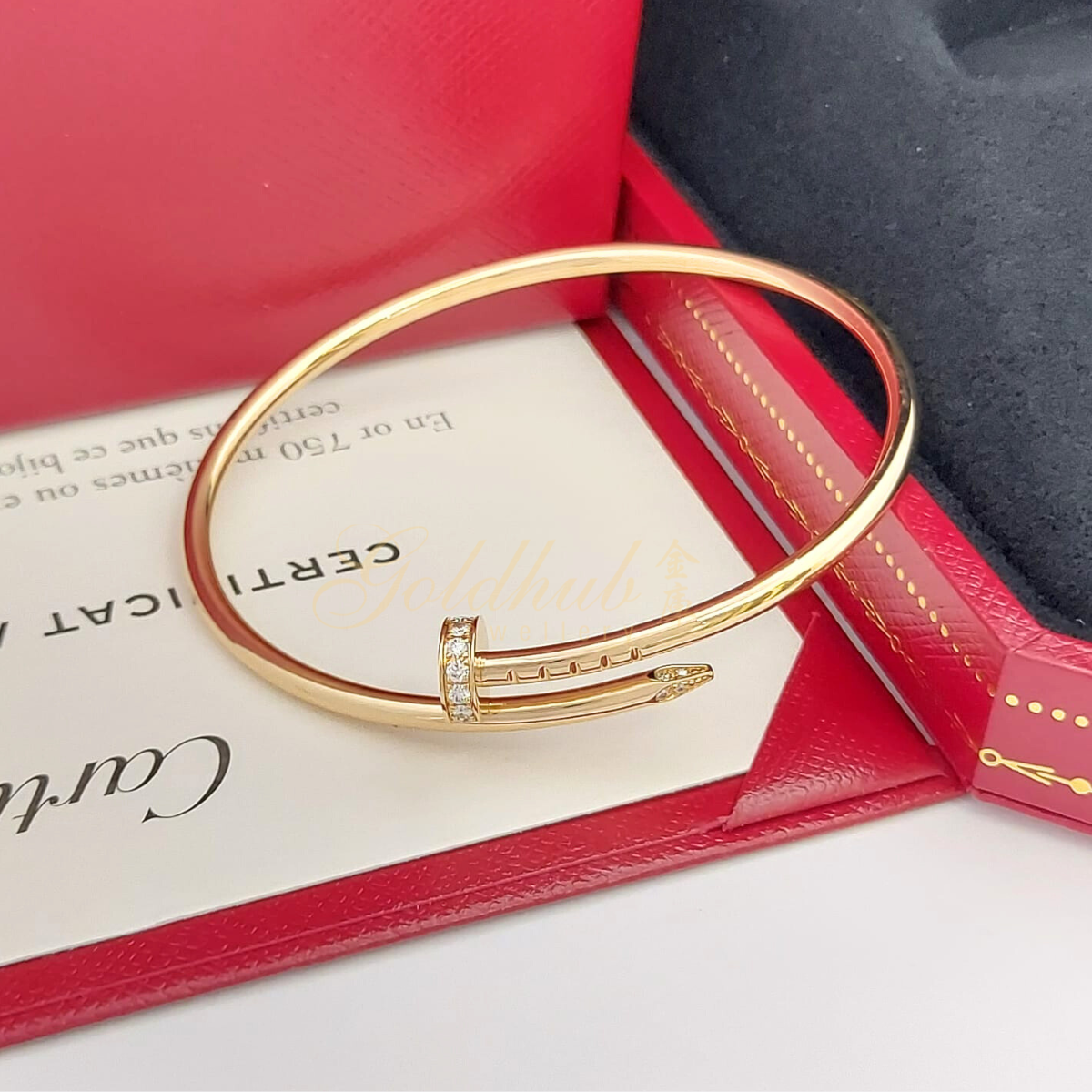 Cartier Juste Un Clou Diamond (Small Model) Bracelet in Rose Gold