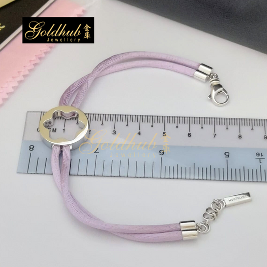 Montblanc Star Lilac String Bracelet in Sterling Silver