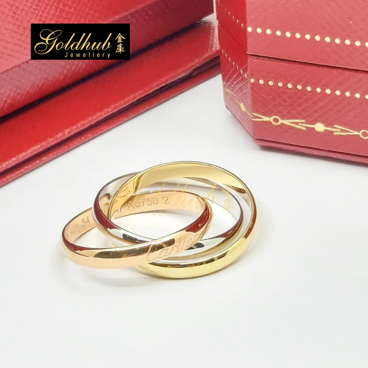 Cartier Trinity Ring (Small Model), Size 54