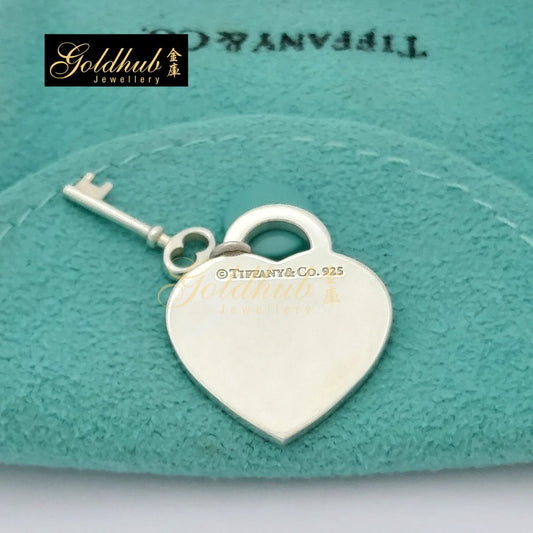 Tiffany Return to Tiffany Heart Tag with Key Pendant in Sterling Silver