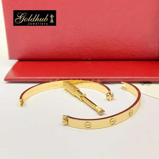 Cartier Love Bracelet, Classic Model in Yellow Gold, Size 18