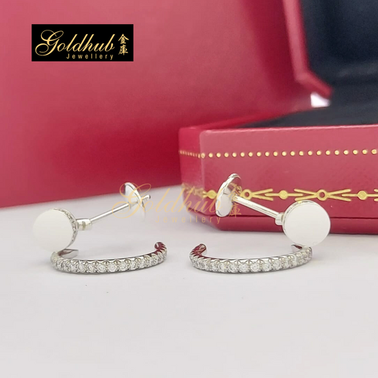 Cartier Juste un Clou Diamond earrings in White Gold