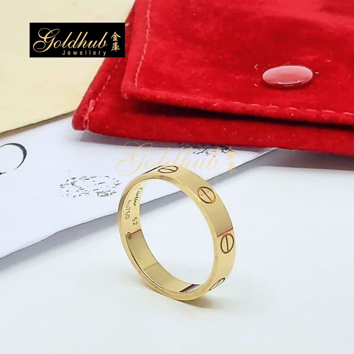 Cartier Love Ring, Small Model in Yellow Gold, Size 52