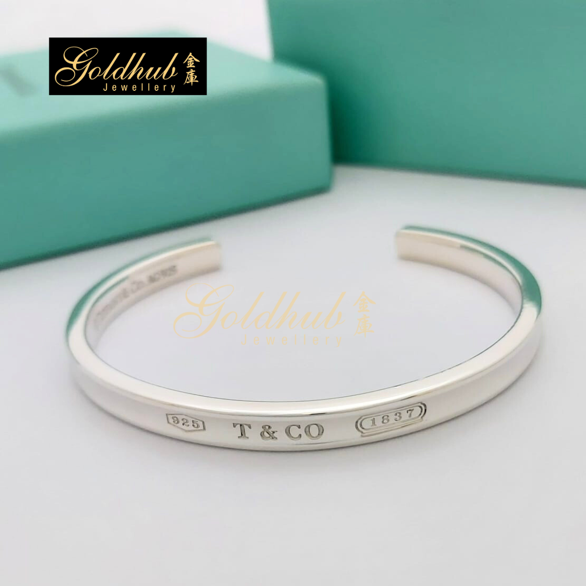 Tiffany & Co 1837 Cuff Bangle in Sterling Silver