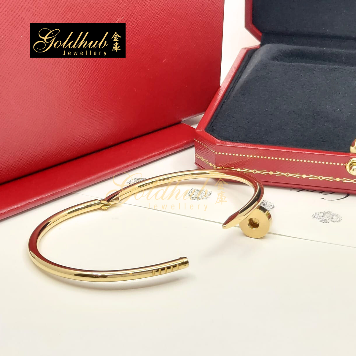 Cartier Juste Un Clou Bracelet, Classic Model in Yellow Gold, Size 18