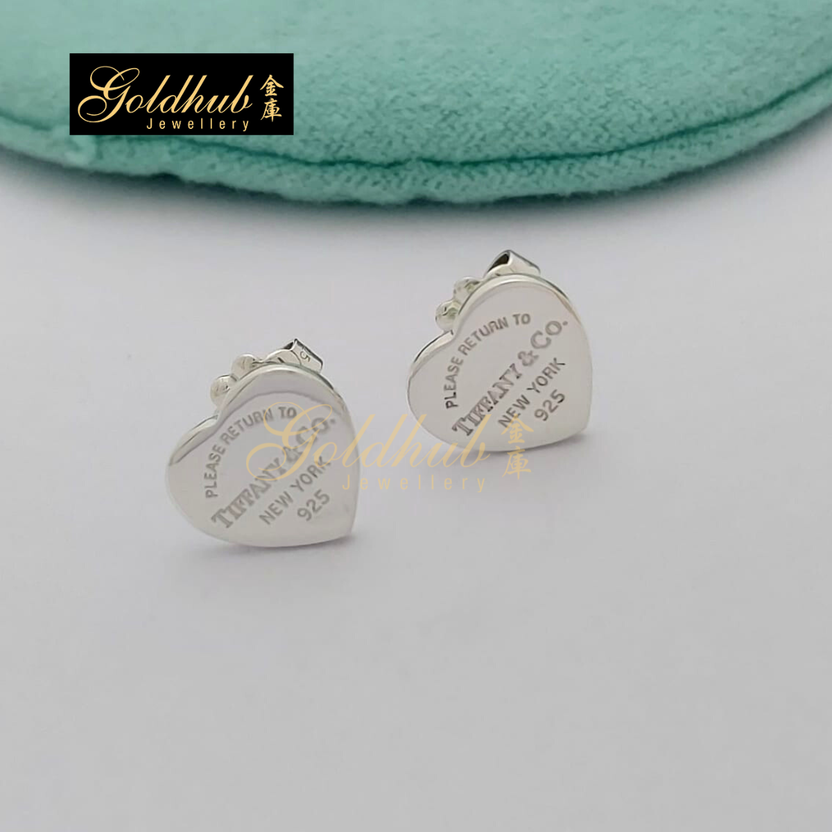 Return to Tiffany Heart Tag Stud Earring (Mini) in Sterling Silver