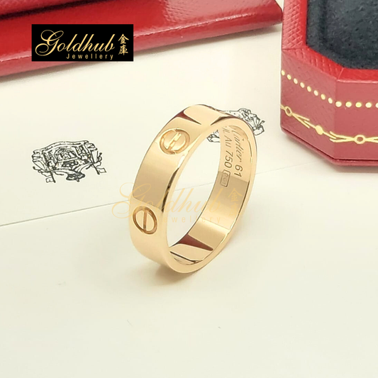 Cartier Love Ring, Classic Model in Rose Gold, Size 61