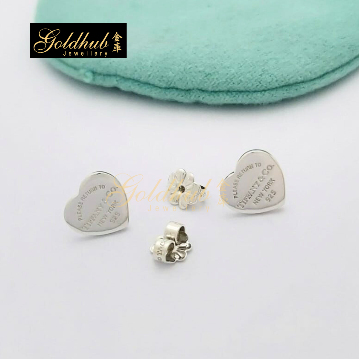 Return to Tiffany Heart Tag Stud Earring (Mini) in Sterling Silver