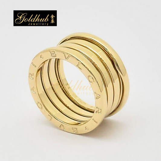 Bvlgari B.zero1 4 Band Ring in Yellow Gold, Size 54