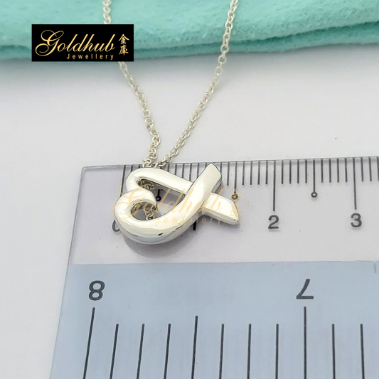 Tiffany & Co Paloma Picasso Loving Heart Pendant Necklace in Sterling Silver, 40cm