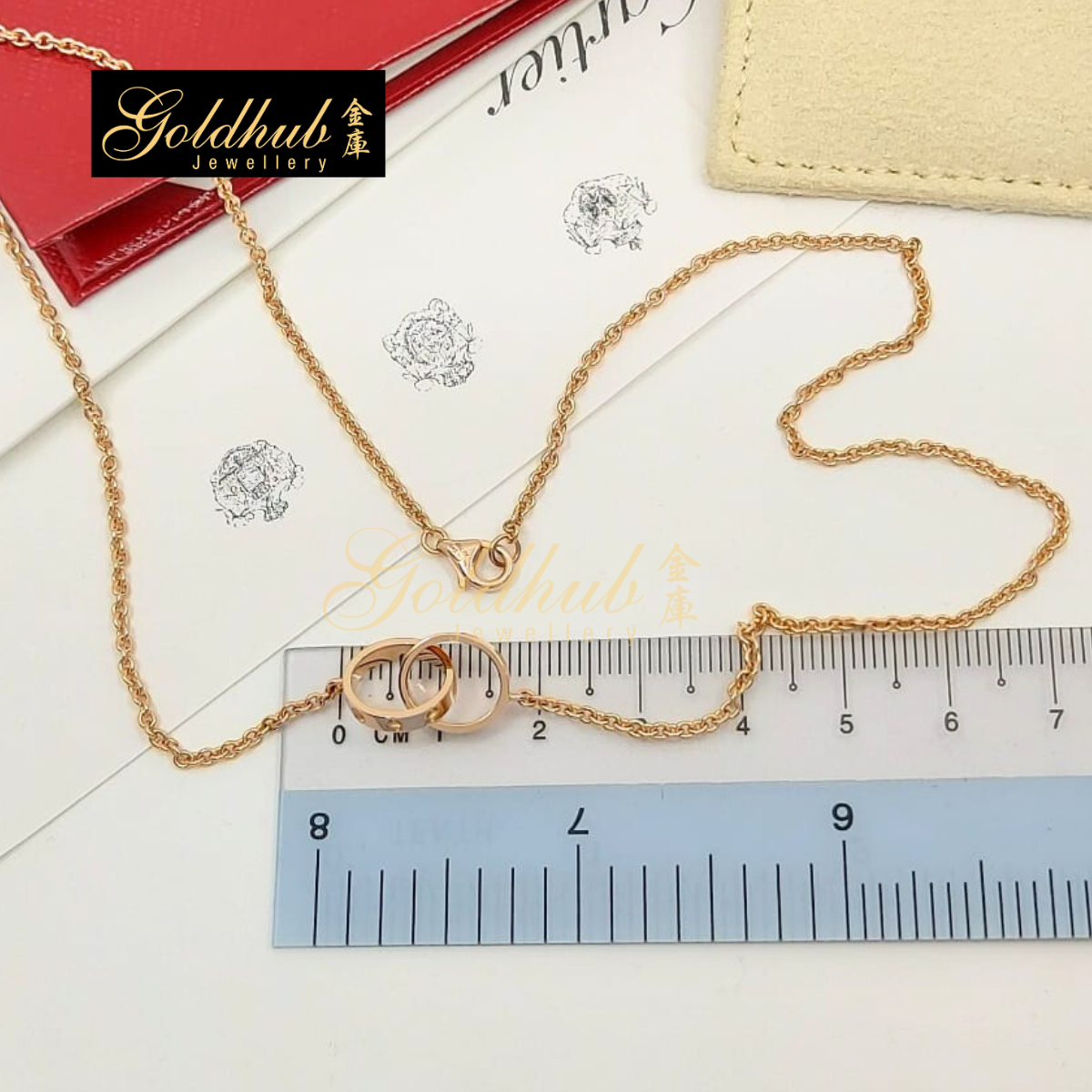 Cartier Love Necklace in Rose Gold