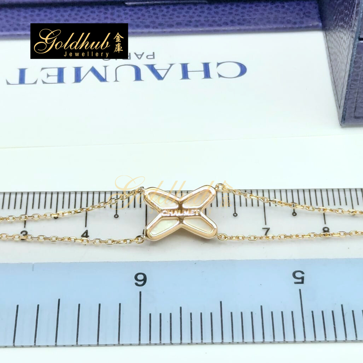 Chaumet Jeux de Liens Bracelet, Diamond and Mother-of-Pearl in Rose Gold