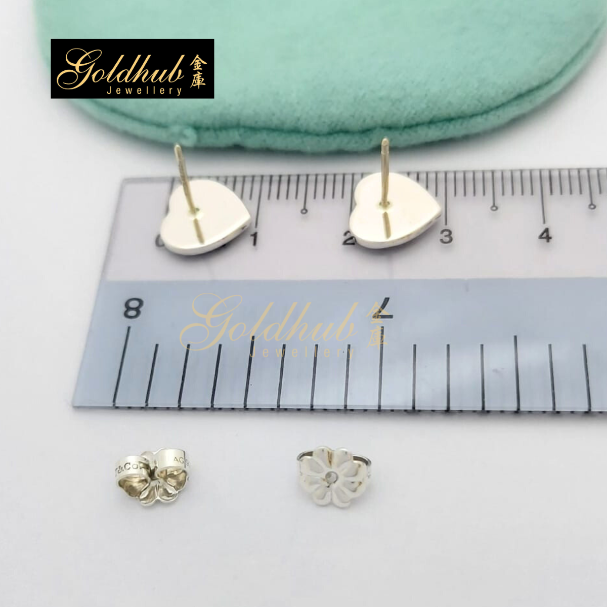 Return to Tiffany Heart Tag Stud Earring (Mini) in Sterling Silver