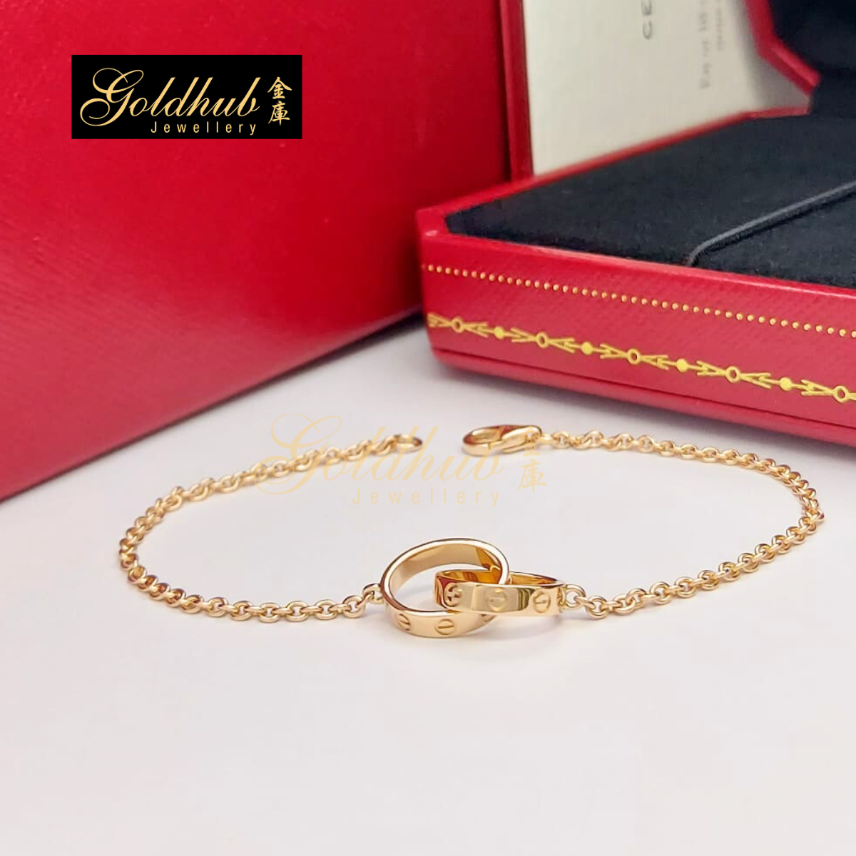 Cartier Love Bracelet in Rose Gold, 17cm