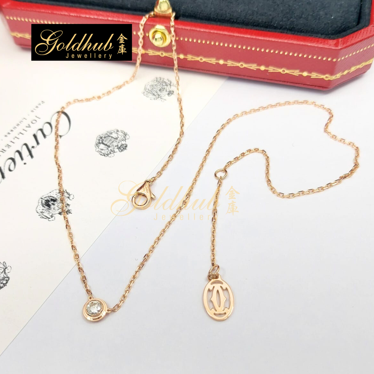 Cartier D'Amour Diamond Necklace, Large Model, 40cm