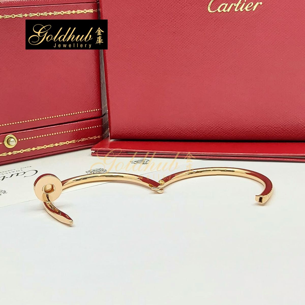 Cartier Juste Un Clou Bracelet, Classic Model in Rose Gold, Size 15