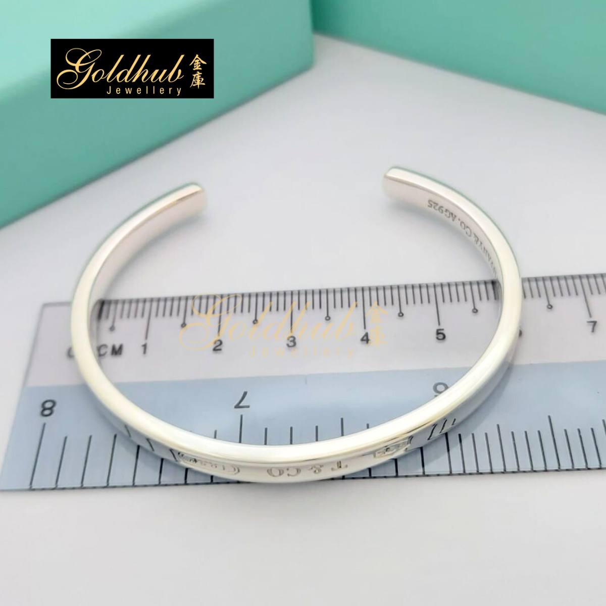 Tiffany & Co 1837 Cuff Bangle in Sterling Silver