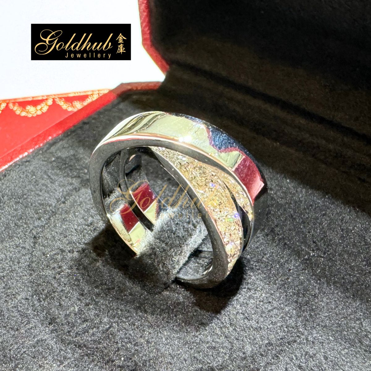 Cartier Paris Nouvelle Vogue Diamond Ring in White Gold, Size 51