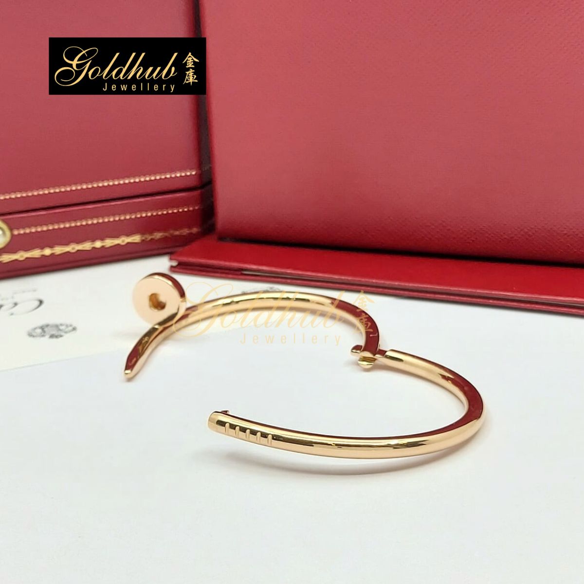 Cartier Juste Un Clou Bracelet, Classic Model in Rose Gold, Size 15