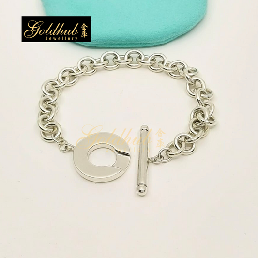 Tiffany & Co Toggle Bracelet in Sterling Silver, 17cm