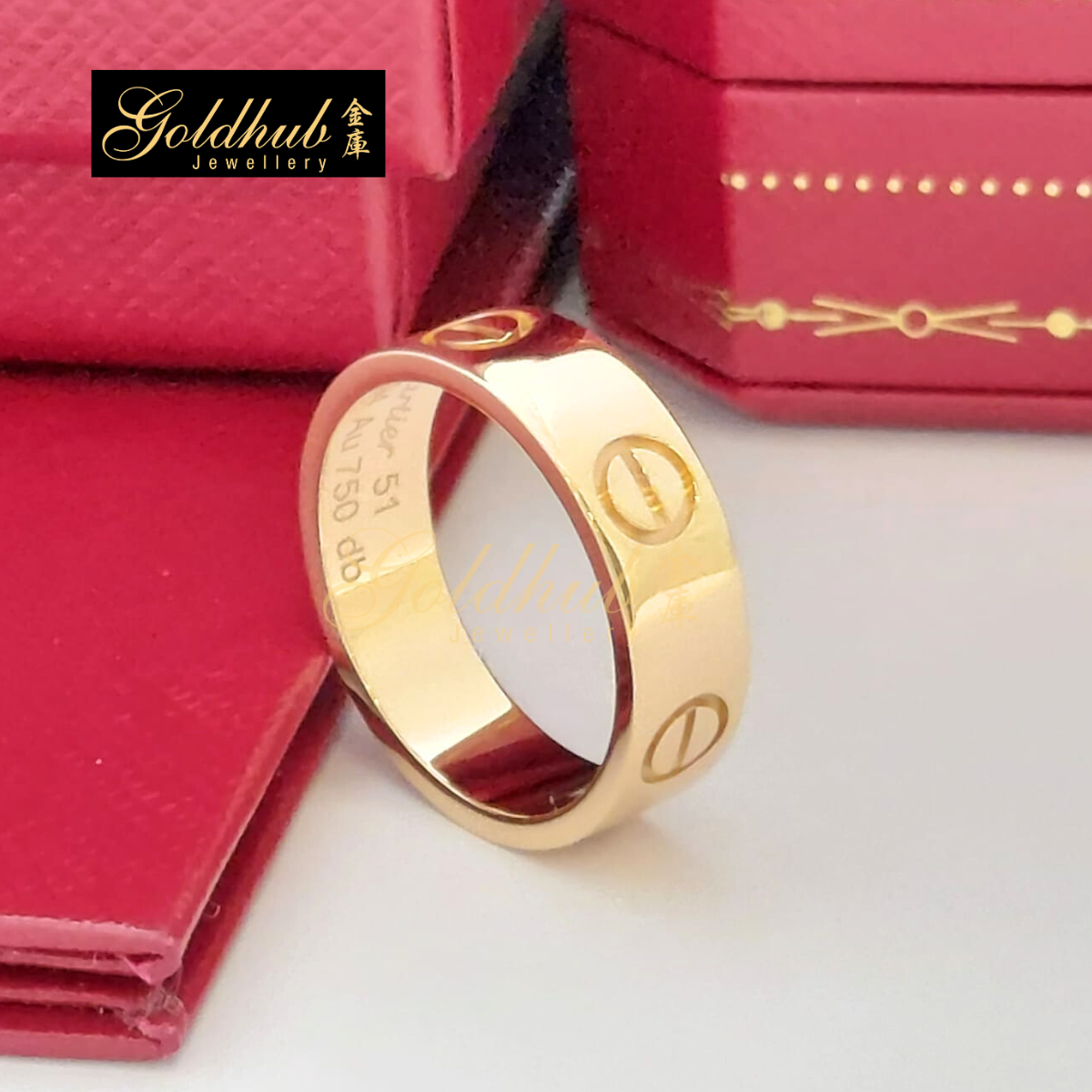 Cartier Love Ring (Classic Model) in Rose Gold, Size 51