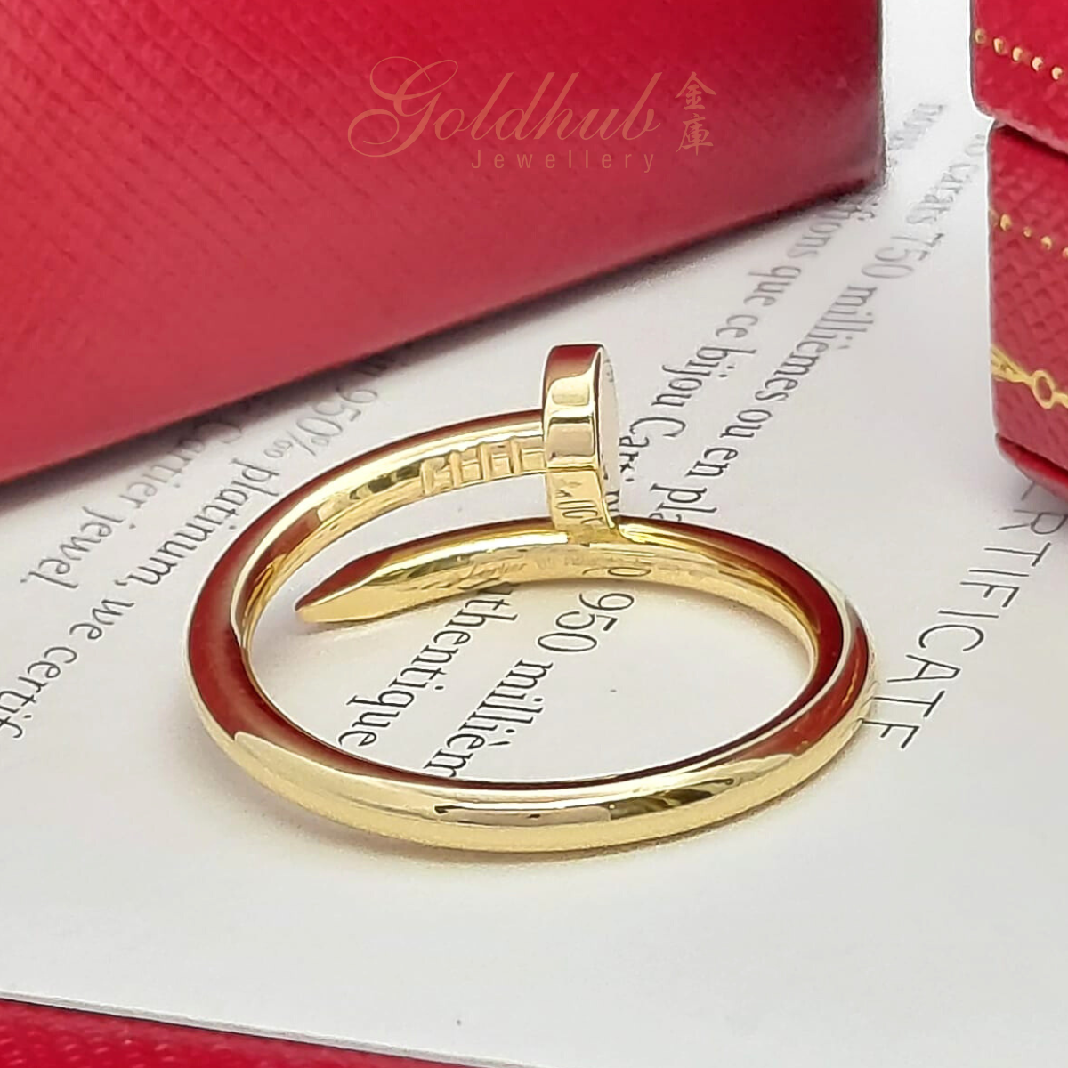 Cartier Juste Un Clou Ring in Yellow Gold, Size 65