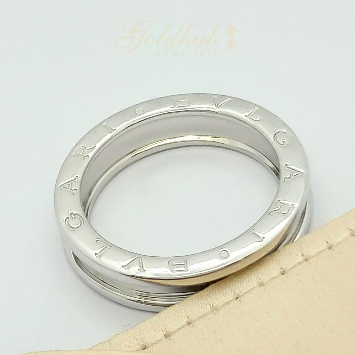 Bvlgari B.zero1 1 Band Ring in White Gold
