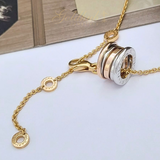 18k Pre-loved Bvlgari B.zero1 Necklace in White and Rose Gold
