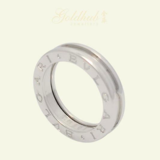 Bvlgari B.zero1 1 Band Ring in White Gold, Size 50