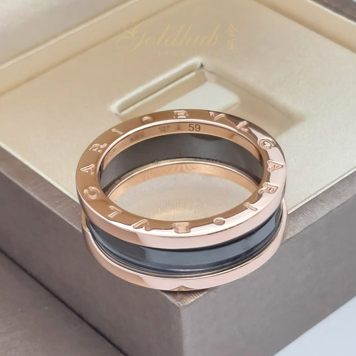 Bvlgari 2 band ring best sale