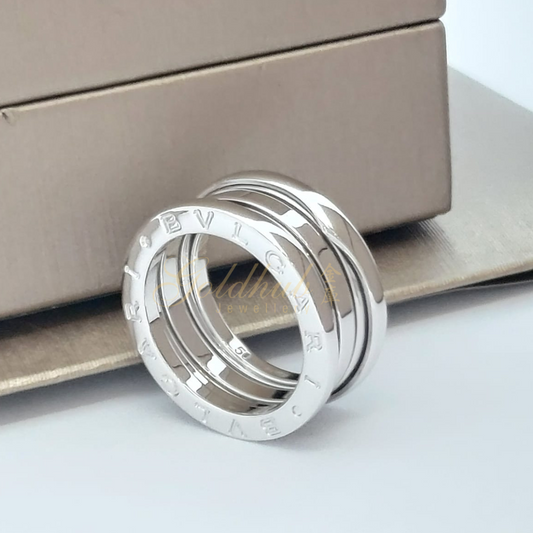 Bvlgari B.zero1 3 Band Ring in White Gold