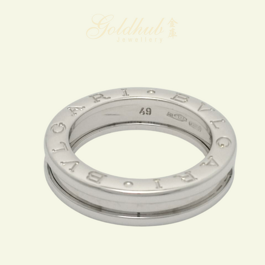 Bvlgari B.zero1 1 Band Ring in White Gold, Size 49
