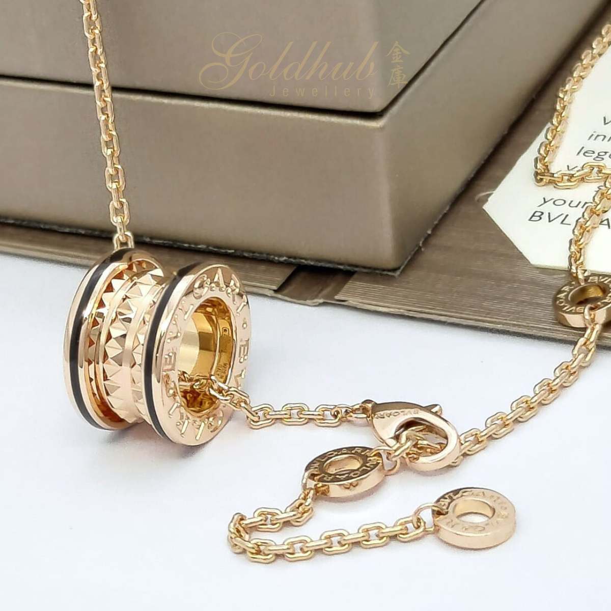 Bvlgari B-zero1 Rock Necklace in Rose Gold