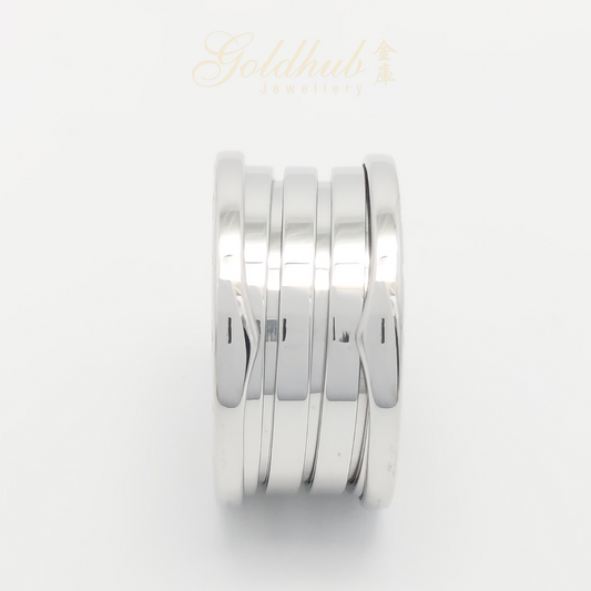 Bvlgari B.zero1 4 Band Ring in White Gold, Size 51