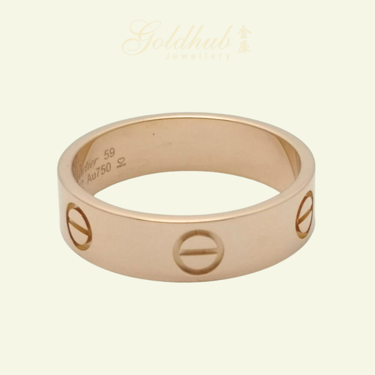 18k Pre-loved Cartier Love Ring in Rose Gold