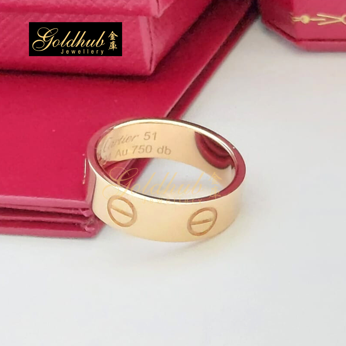 Cartier Love Ring (Classic Model) in Rose Gold, Size 51